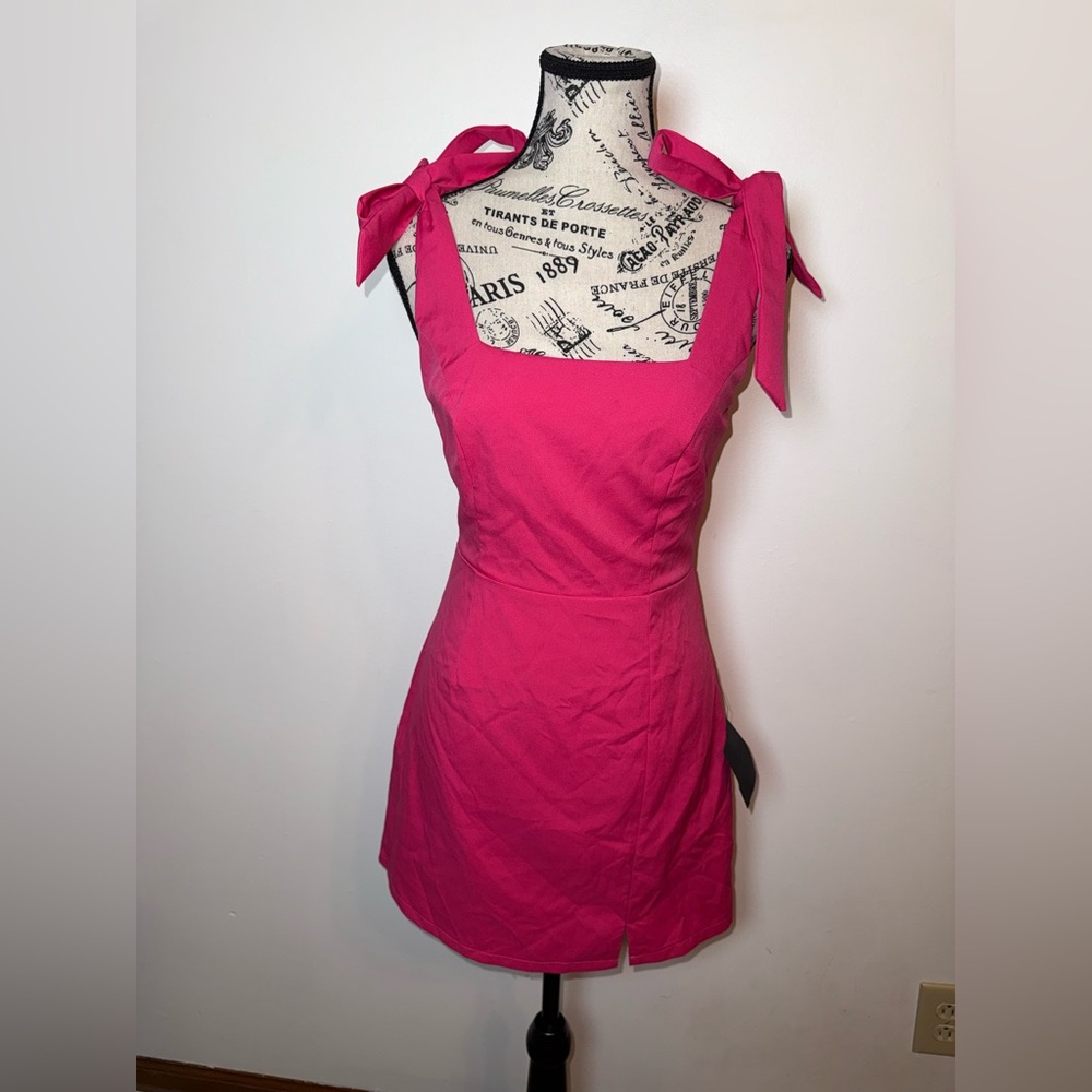 Lulu's Vibrant Pink Mini Dress